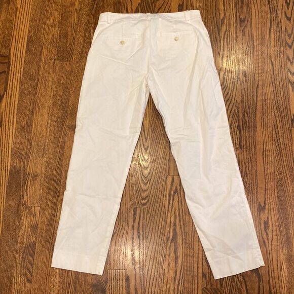 Banana Republic 2 The Avalon Pant White Regular Pant Belt Loops Pockets - Picture 3 of 6